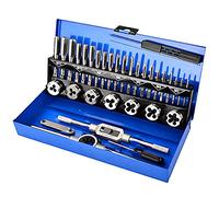 Coffret Tarauds et Filières Métriques en Alliage - 32 Pièces Filetage Métrique Tarauds M3-M12 Kit Taraudage avec étui de Rangement en Méta