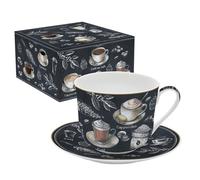 Easy Life COFFRET DEJEUNER 40CL EN PORCELAINE BARISTA