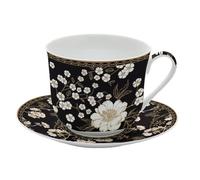 Coffret tasse - EASYLIFE - Déjeuner en porcelaine fine - 400 ml - Lavable au lave-vaisselle - Vintage