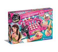Coffret Tatouage - Clementoni - Machine A Tatouer. Pochoirs. Peinture Pour Le Corps. Paillettes. Tampons