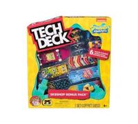 Coffret Tech Deck Spongebob : 6 Finger Skates Boards Planches, Accessoires - Atelier shop - Set Mini Skate Doigt et Carte