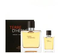 Coffret Terre D'Hermès - Eau de Parfum 75 ml + 12,5 ml - Livraison offerte en 1 à 3 jours La calidez y densidad de la madera combinada con la suavidad del benjuÃ y el brillo del shiso. EmociÃ³n olfati