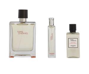 Coffret Terre D'Hermes Eau de toilette 100 ml + Gel douche 40 ml + Eau de Toilette 15 ml