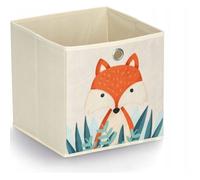 Coffret textile Zeller - 14478 - Present Spielzeugaufbewahrung Aufbewahrungskorb Freistehend Beige - Mehrfarbig ()