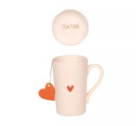 Coffret thé 40cl Sangam n°1 coeur Terracotta