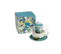 Coffret théière égoïste en Manatea en verre et en porcelaine - Amadeus - Décoré - Porcelaine G