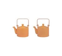 Coffret théière Snow safran 0,8 l (1 modèle aléatoire) - - Jaune - Porcelaine