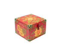 Coffret Tibétain fleur peint à la main