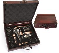 Coffret Tire-Bouchon Vin Cadeau Bois Vintage Vendos85