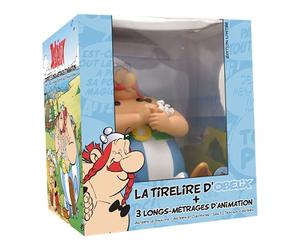Coffret Tirelire Obélix + 3 Films Astérix - Astérix Le Gaulois / Astérix et Cléopâtre / Les Douze Travaux d'Astérix
