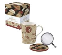 COFFRET TISANIERE EN PORCELAINE FILTRE INOX KIMONO - EASYLIFE