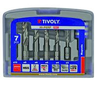 Coffret Tivoly de 6 Forets métaux Hexa monobloc Ø 2 à 10 mm