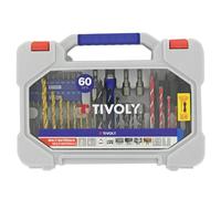 Coffret Tivoly RANGER 60 pièces - Perçage et vissage multi-matériaux