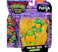 Coffret tortues ninja : bébé raphael et bebe michelangelo + accessoires - figurine - turtle - set personnage tmnt + carte tigre