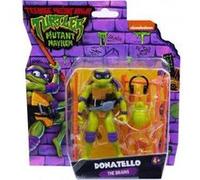 Coffret tortues ninja : donatello + accessoires - figurine 12 cm - turtle - set personnage tmnt + 1 carte tigre - nouveauté
