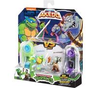 Coffret Tortues Ninja Leonardo vs Kraang - Akedo - Moose Toys - Armes uniques - 4 coffrets duel a collectionner