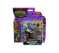 Coffret Tortues Ninja : Rocksteady + Accessoires - Figurine 12 Cm - Turtle - Set Personnage Tmnt + 1 Carte tigre - Nouveauté