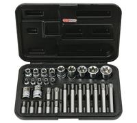 KS Tools 922.4301 Coffret de 30 pièces torx percé 1/4" - 3/8" - 1/2" - E4 - E24 - T20 - T55