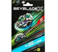 Coffret toupie beyblade x lance knight 4-80hn - set toupie + lanceur - type défense + 1 carte
