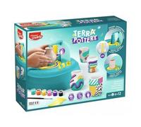 Coffret Tour De Potier Electrique Enfant - Avec 1 Kg Argile, Accessoires, Peinture - Studio Atelier Poterie - Set Kit Creatif Et Carte