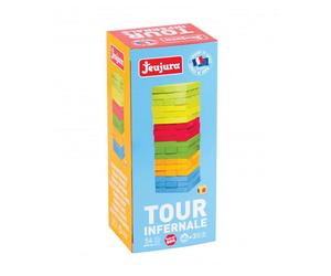 Coffret Tour Infernale Colorée - Jeu de Société en Bois pour Enfants