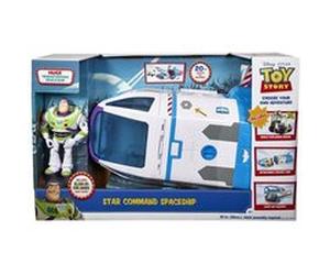 Coffret Toy Story Disney Figurine Buzz l'Eclair 17 cm et son Vaisseau Spatial G