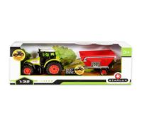 Coffret Tracteur Claas Celtis 446 et Remorque à Grains - MACFARM - Echelle 1/32 - Pour Enfant dès 3 Ans