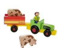Coffret tracteur Remorque & animaux de la ferme Jeujura | Ref: 8081