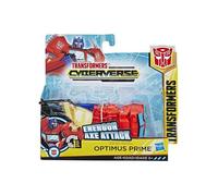 Coffret Transformers Cyberverse : Camion Optimus Prime 10 cm - Set Robot Transformable Energon Axe Attack + 1