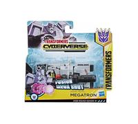 Coffret Transformers Cyberverse : Char Megatron 12 cm - Set Robot Transformable Fusion Mega Shot et 1 Carte offerte - Nouveaute