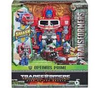 Coffret Transformers Rise Of Beasts : Optimus Prime 22.5 cm - Set Robot Transformable en Camion et 1 Carte offerte - Nouveaute
