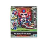Coffret Transformers Rise Of Beasts : Optimus Prime 22.5 cm - Set Robot Transformable en Camion et 1 Carte offerte - Nouveaute