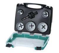 Coffret trépans plomberie Wolfcraft 5422000 25 mm, 35 mm, 43 mm, 54 mm, 83 mm 6 pièces 1 set