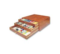 Coffret Trésor Bois Madeira Aerofil - 194 Bobines - 8190h Taille : 14 × 36,5 × 36 Cm (H × L × P). Color : Marron