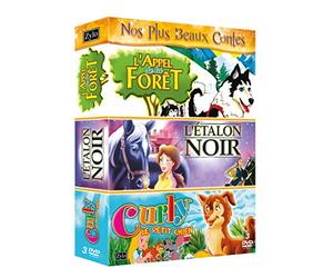 coffret tri pack, vol. 7 : l'étalon noir ; l'appel de la forêt ; Curly le petit chien