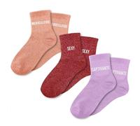 Coffret trio chaussettes paillettes merveilleuse Sexy Craquante