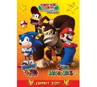 Seven7 Coffret Tripack Jeu Vidéo – Donkey Kong, Sonic le rebelle, Super Mario Bros 3