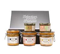 Coffret Uhainak - 3 Foies Gras Entiers (3 × 400 g) & 2 Tartinables Gourmets (2 × 180 g) - Relais Gourmet | Artisanal Français du Sud-Ouest | Sans Conservateurs | Cadeau & Fêtes Gastronomiques