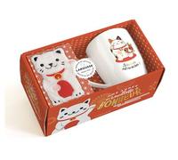 Collectif - Une année qui bouillotte de bonheur - Coffret Larousse - 1 mug et bouillotte chat