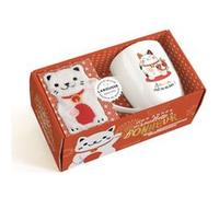 Collectif - Une année qui bouillotte de bonheur - Coffret Larousse - 1 mug et bouillotte chat