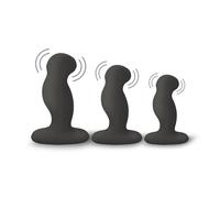 Coffret Unisexe 3 Plugs Anal / Vaginal Vibrant G-Play Trio Plus Noir
