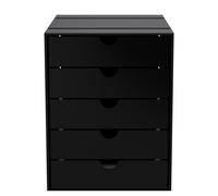 Coffret USM Haller Inos K1 C4 avec 5 plateaux fermés - Bureau à domicile - Livraison rapide - USM HALLER QS K1 GRAPHITSCHWAR