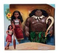 Coffret vaiana 2 : poupée vaiana et maui + 1 accessoire - poupée mannequin 30 cm - disney princesse jouet fille + carte