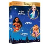 Coffret Vaiana La Reine des Neiges Raiponce DVD E