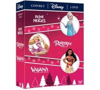 Coffret Vaiana, Reine des neiges et Raiponce DVD E