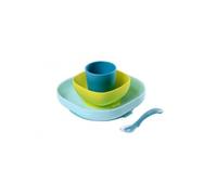 Coffret vaisselle 4 pièces en silicone blue -
