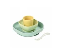 Coffret vaisselle 4 pièces en silicone yellow -