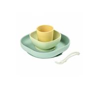 Coffret vaisselle 4 pièces en silicone yellow -