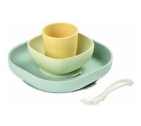 Coffret vaisselle 4 pièces en silicone yellow - beaba YELLOW, Jaune G