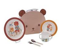 Coffret valisette déjeuner 5 pièces Gaston - Amadeus - Décoré - Mélamine G